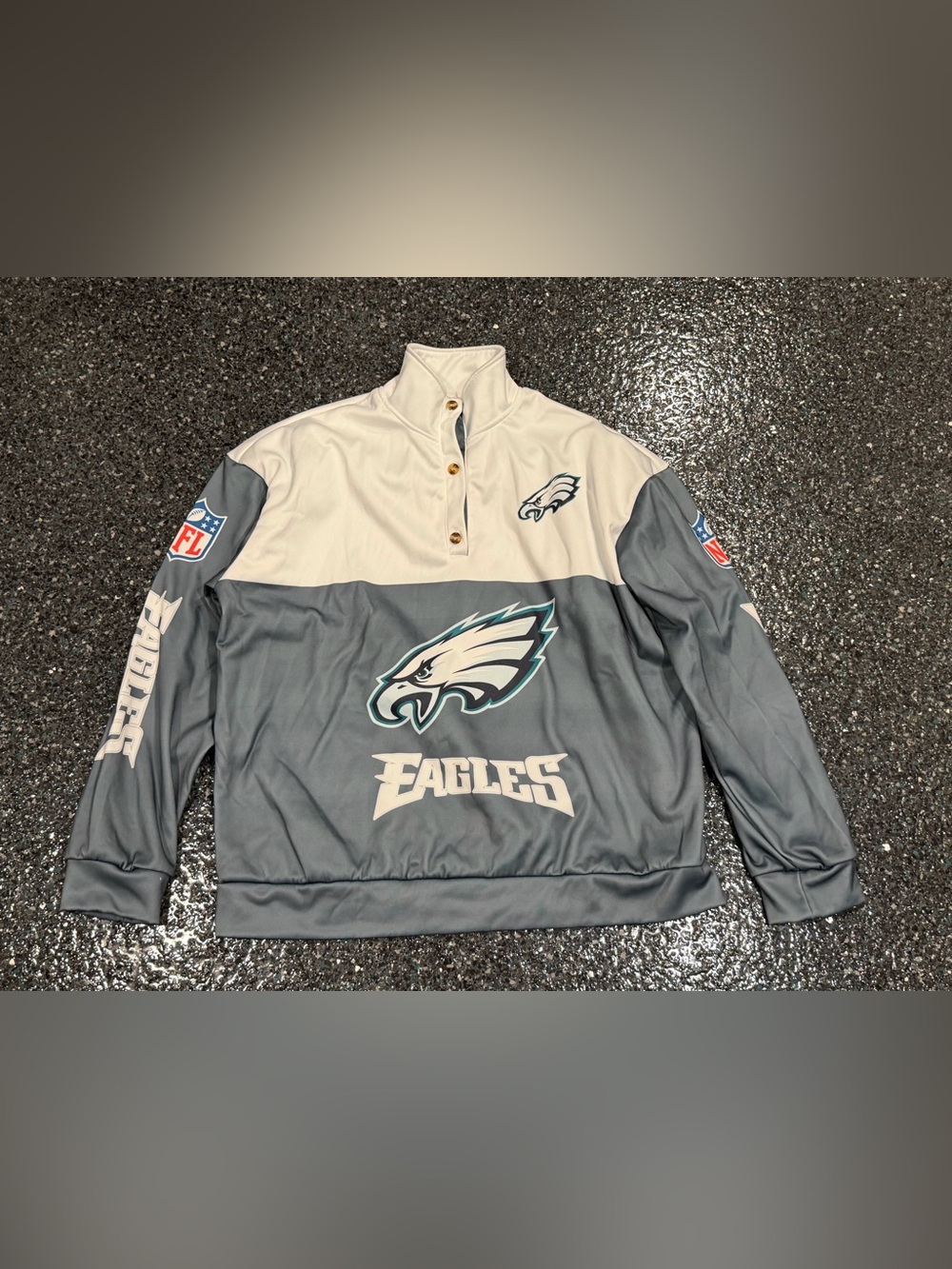 Philadelphia Eagles NFL 1/4 Bottom Multicolor Sweatshirt Men’s XL